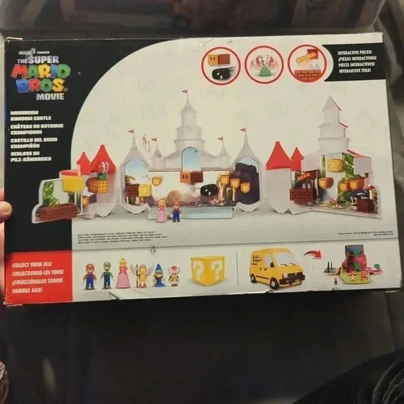 Nintendo The Super Mario Movie Mushroom Kingdom Castle Playset With Mini Figures - Picture 3 of 7